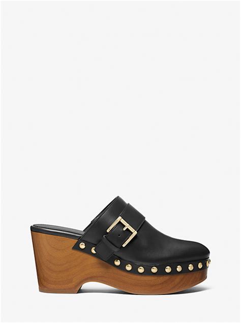 Rye Studded Leather Platform Clog 